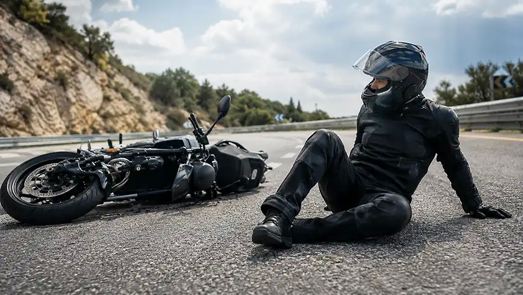 qué parte del cuerpo resulta más afectada en los accidentes de motocicleta